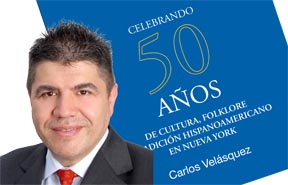 El autor Carlos Velasquez. 