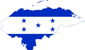 Mapa de Honduras.