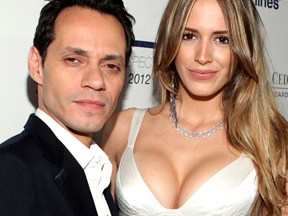Marc Anthony y su nueva esposa Shannon de Lima.