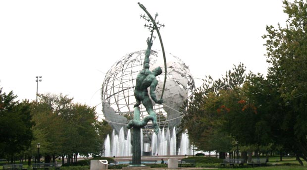 El Parque Flushing de Queens en donde se juega el Abierto de Tenis todos los veranos. Foto Javier Castaño