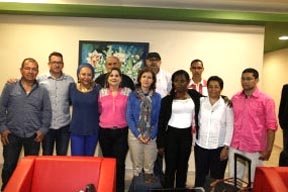 Este es el grupo de víctimas que viajó a Cuba a hablar sobre sus experiencias. PL