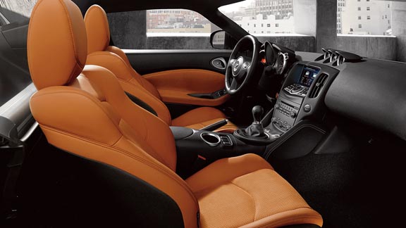 El interior del auto 