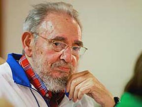 Foto reciente del líder Fidel Castro de Cuba. PL