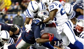Imagen del juego entre Patriots y 