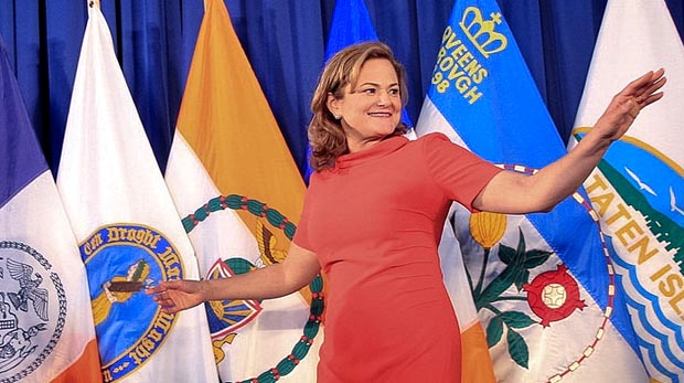 Melissa Mark-Viverito durante su primer discurso como presidenta del Concejo de Nueva York.