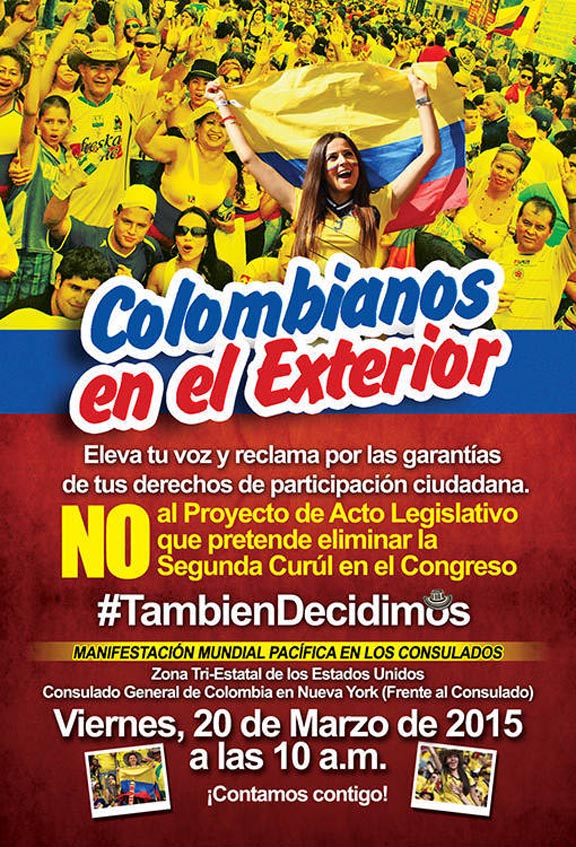 Colombianos NY protesta
