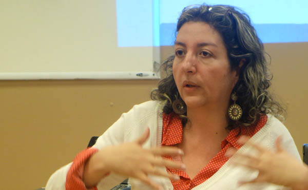 Sonia Inés Orrego, profesora y activista en las comunas de Medellín. Foto Javier Castaño 