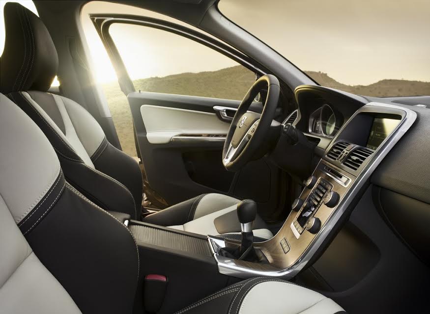 El interior del Volvo XC60.