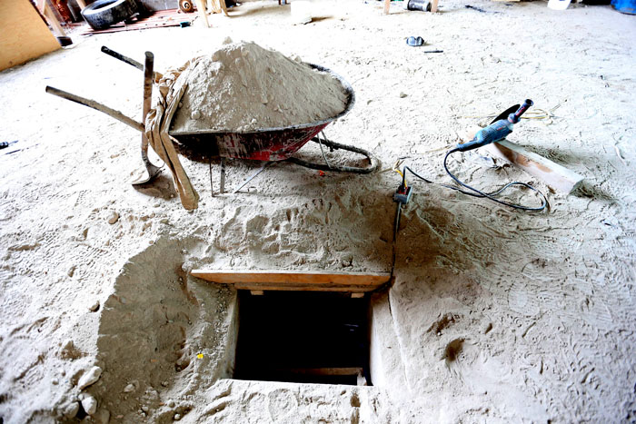 El túnel por donde escapó Joaquín 'El Chapo' Guzmán.