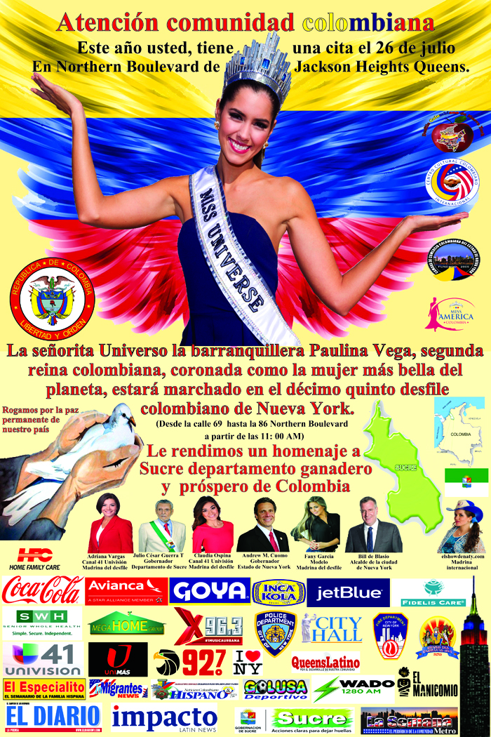 afiche desfile colombiano  2015