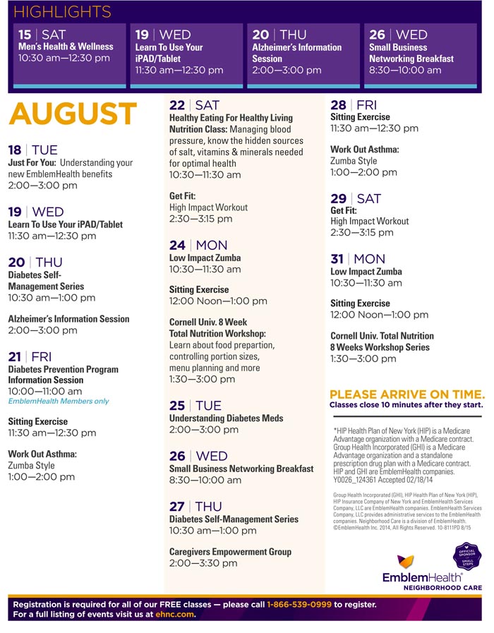 EmblemHealth Cambria August 2015-2