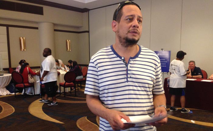 Fernando Sánchez solicitó trabajo en tres áreas del US Open. Fotos Javier Castaño