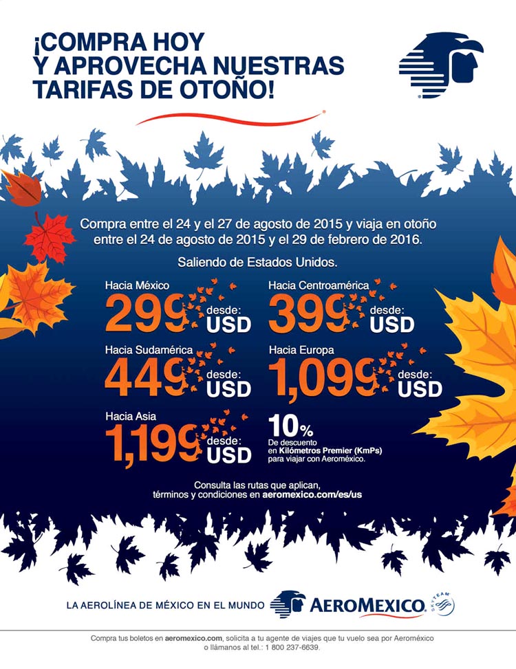 Aeromexico especiales 2015