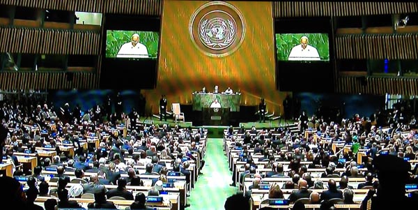 Papa Francisco en la ONU