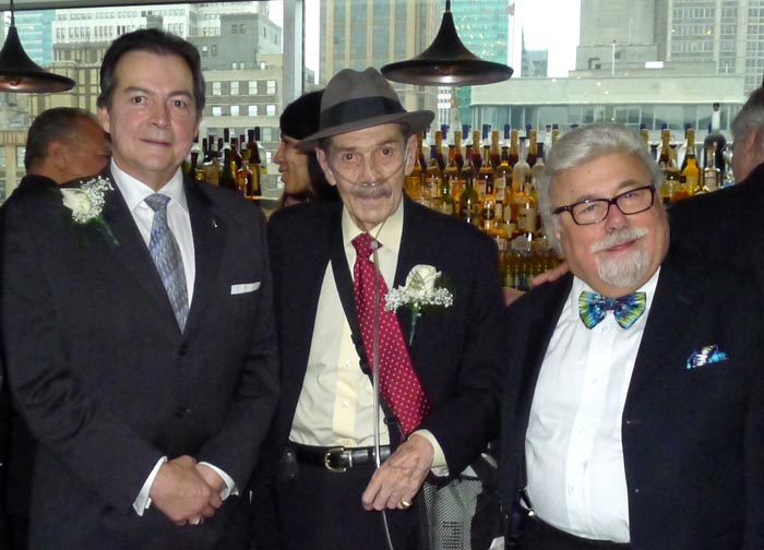 From left, Rudy Becerra of Coca-Cola, Carlos Velez and Toni Ibarria of El Especialito.