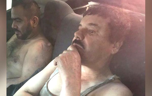 El Chapo Guzmán cuando fue capturado por tercera vez.