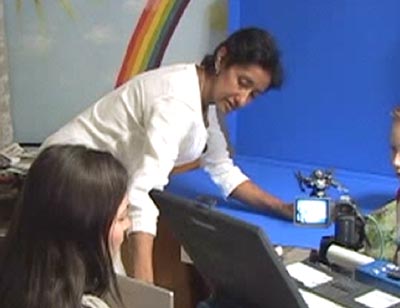 María Victoria en el Hospital Monte Sinaí de Manhattan.