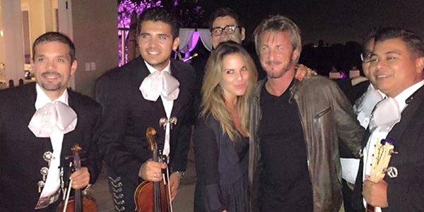 Kate del Castillo y Sean Penn a ritmo de mariachi celebrando su entrevista con El Chapo Guzmán. Foto Instagram