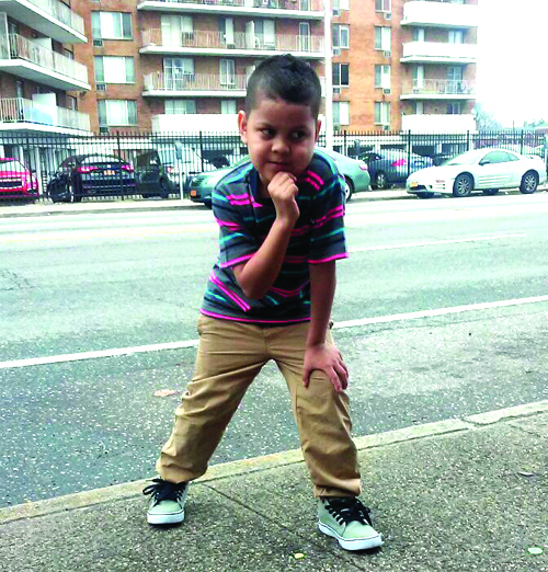 El niño Bayron Andino.