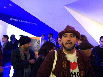El director David Maldonado la noche del estreno en Queens World Film Festival. Foto Marcela Álvarez