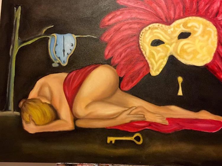 Pintura de Juan Luis Cando, el