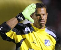 El arquero colombiano Oscar Córdova.