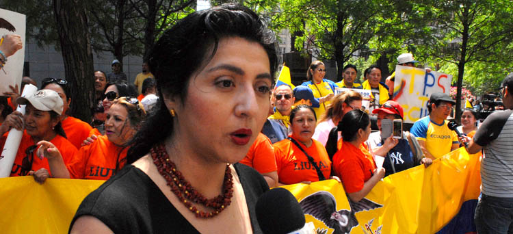 Linda Machuca, Cónsul General de Ecuador en Nueva York. 