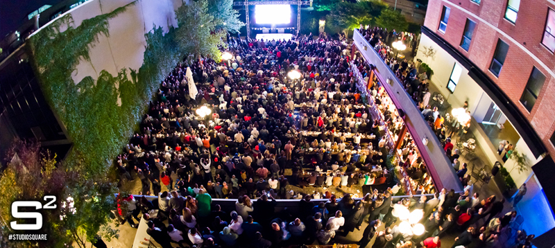 El Studio Square con su Beer Garden es ideal para disfrutar del fútbol de manera abierta. Foto cortesía