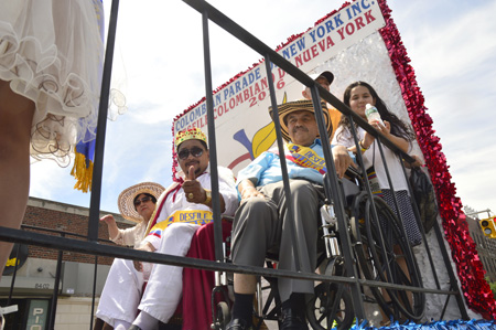 Lisandro Meza y Orlando Tobón fueron homenajeados en este desfile.