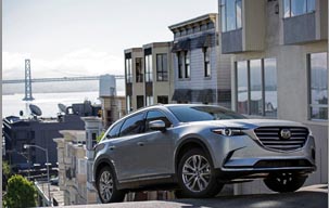 El Mazda CX 9 luce deportivo y muy atractivo.