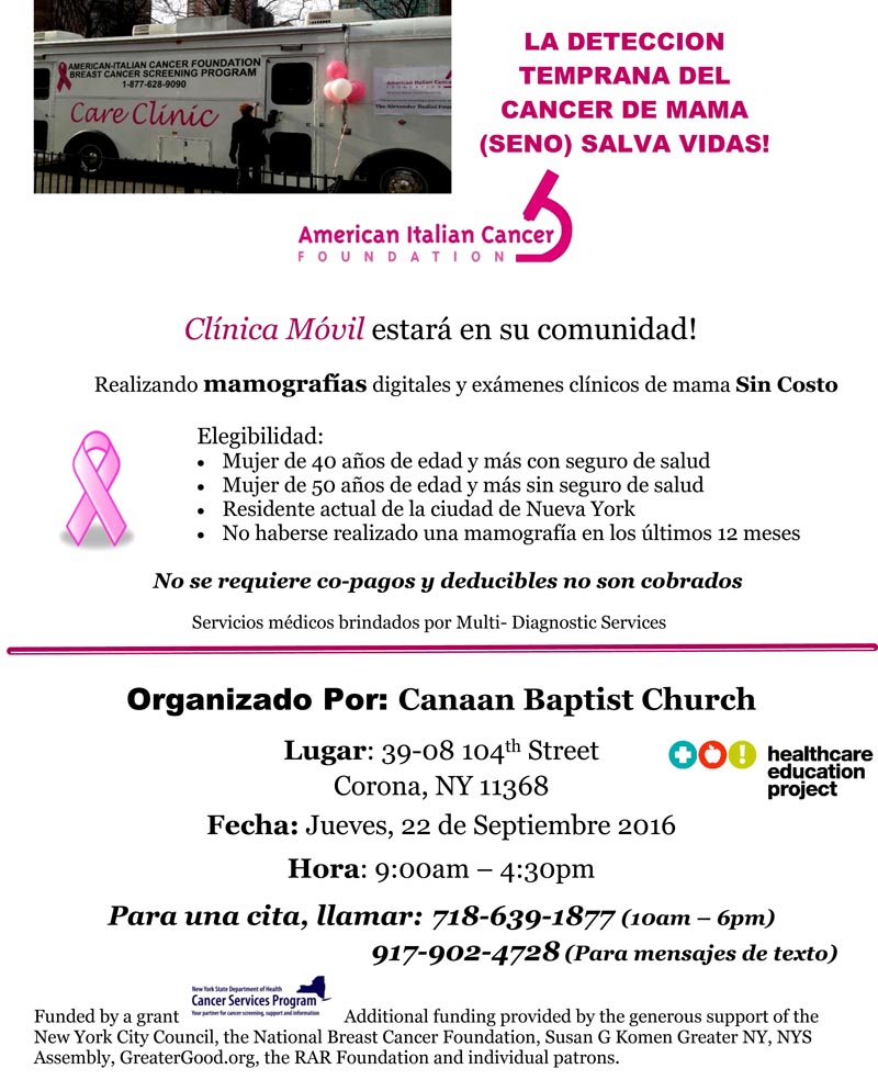 Cancer examen Queens