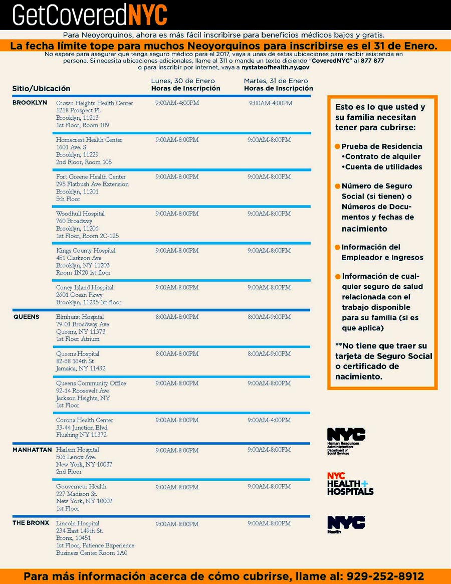 SeguroNYC Obamacere