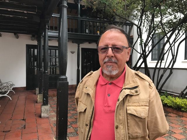 Luis Franco en el Museo Botero de Bogotá.