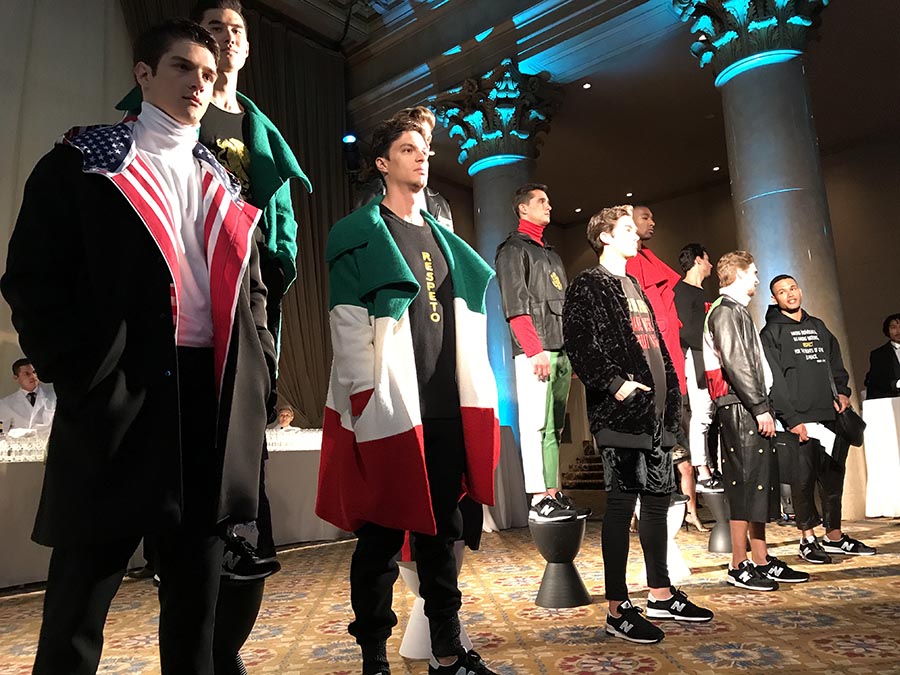 Los modelos con los diseños deportivos de Richardo Seco. 
