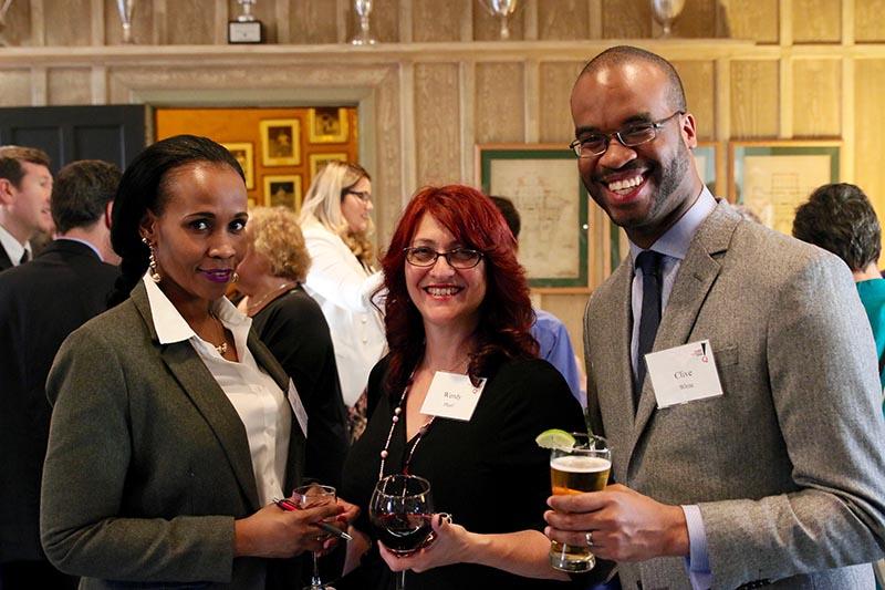 Jasmine Short & Wendy Phaff for Queens Center for Progress, along with Clive White from Bank of America.