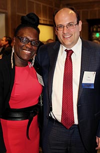 Deputy Borough President Melva Miller with Executive Director Ben Thomases.