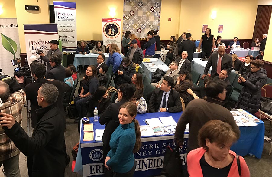 La Feria del Inmigrante en la Iglesia Resurrección de El Barrio en Manhattan.