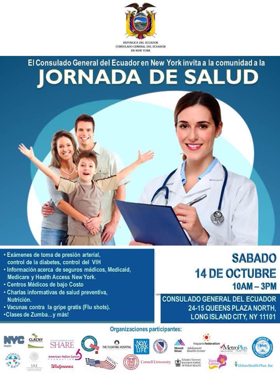 Ecuador consulado Queens salud