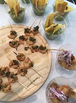 Parte del menú que se degustó en la conferencia de prensa de Get Fit.