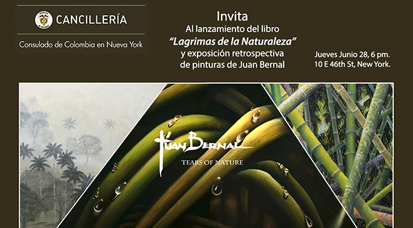 Juan Bernal expone arte en Consulado de Colombia en NY