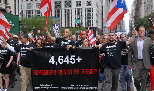 Desfile Puertorriqueño de NY por la reconstrucción de la isla