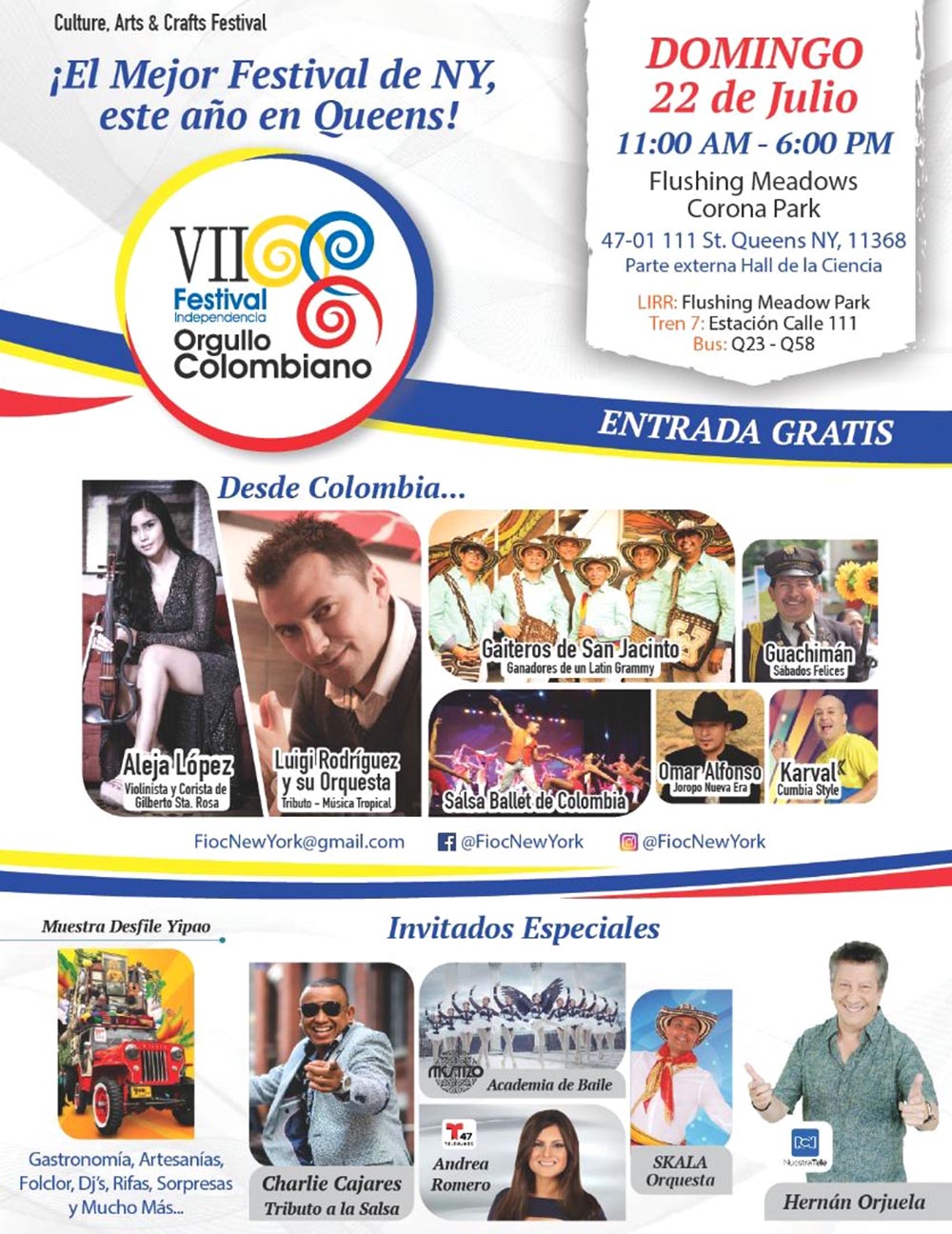 Festival Orgullo Colombiano Flushing 2018