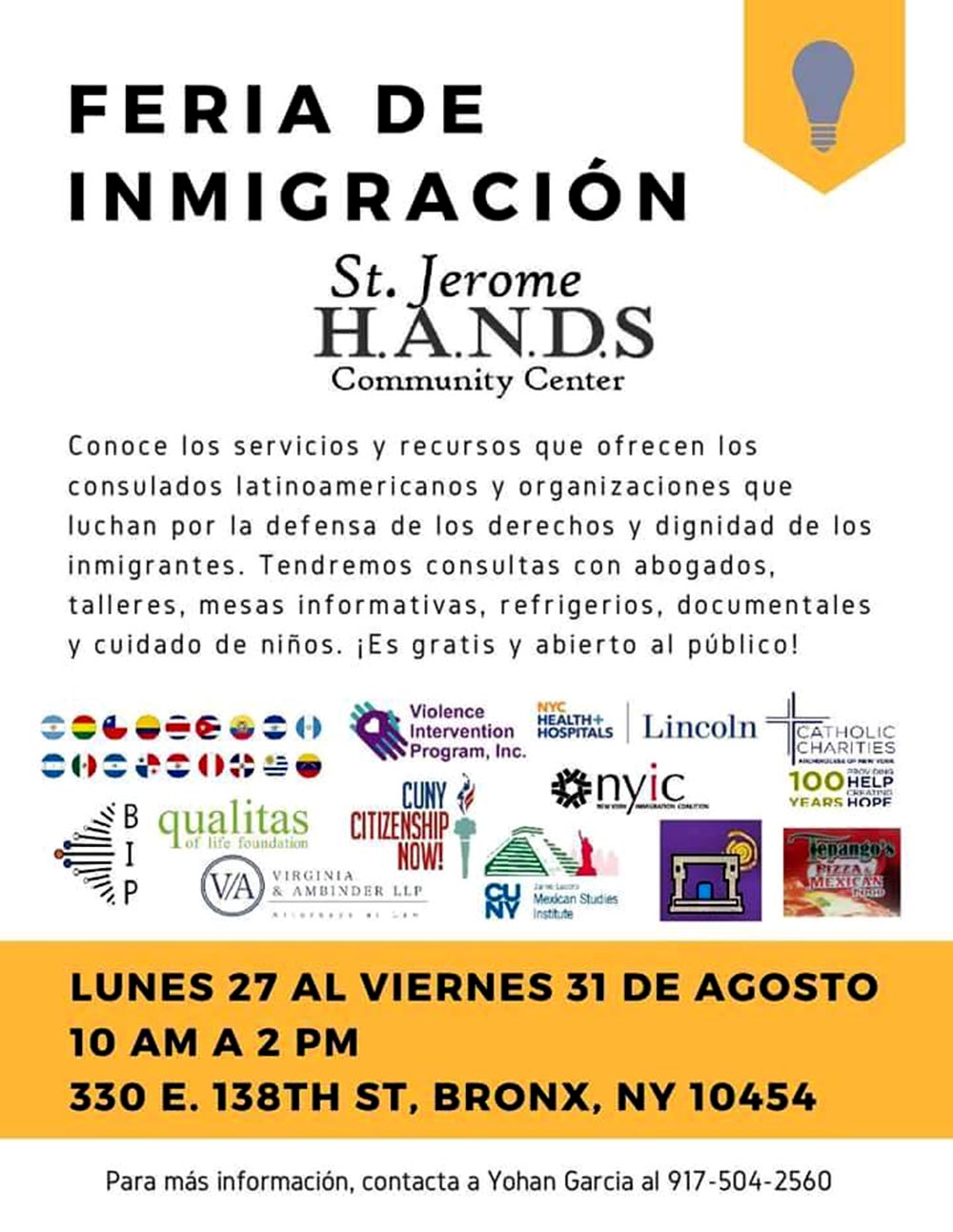 Hands Feria de Inmigracion