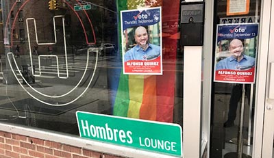 Alfonso Quiroz es un desconocido en la comunidad de Queens y durante su campaña se limitó a pegar carteles para llamar la atención de los votantes. Foto Javier Castaño