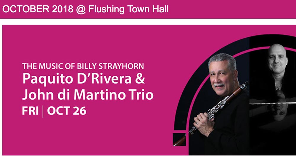 Flushing Town Hall Paquito D'Rivera
