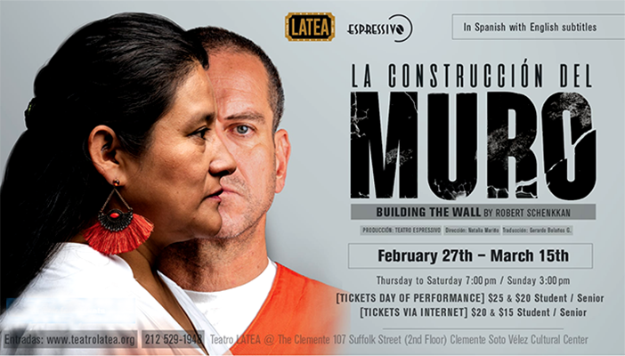 La construcción del muro en Teatro Latea