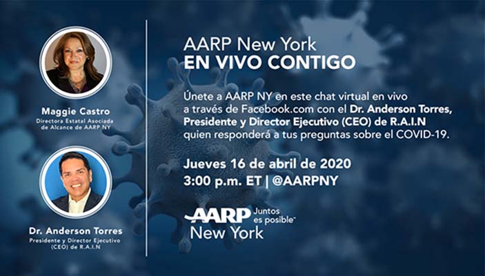 AARP en Facebook Live este jueves 16 y consejos para sobrevivir