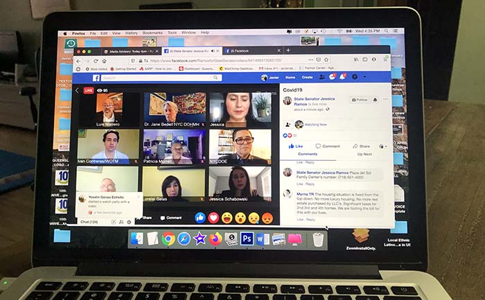 Senadora Ramos informa virtual sobre Coronavirus