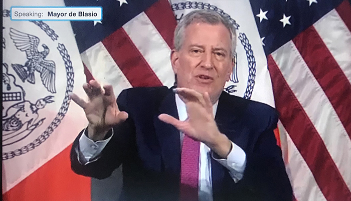 Alcalde de Blasio: ‘nueva ola de Coronavirus’