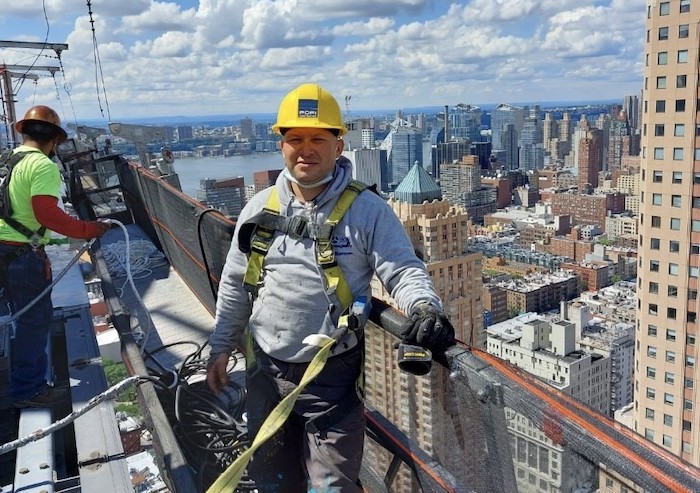 Un obrero de alturas